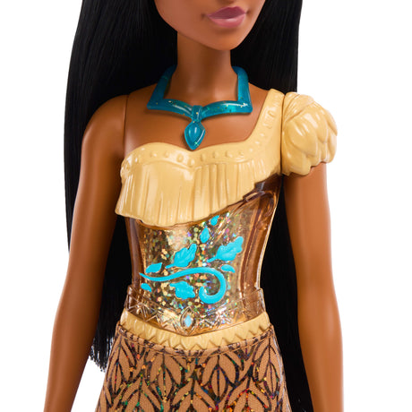 Pocahontas Poupée 29 cm, Mattel Poupée Disney Princesses habillage et accessoires HLW07