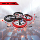 Drone Télécommandé - FLYBOTIC - Bumper Drone Lit - 17 cm - rouge et noir - des 8 ans