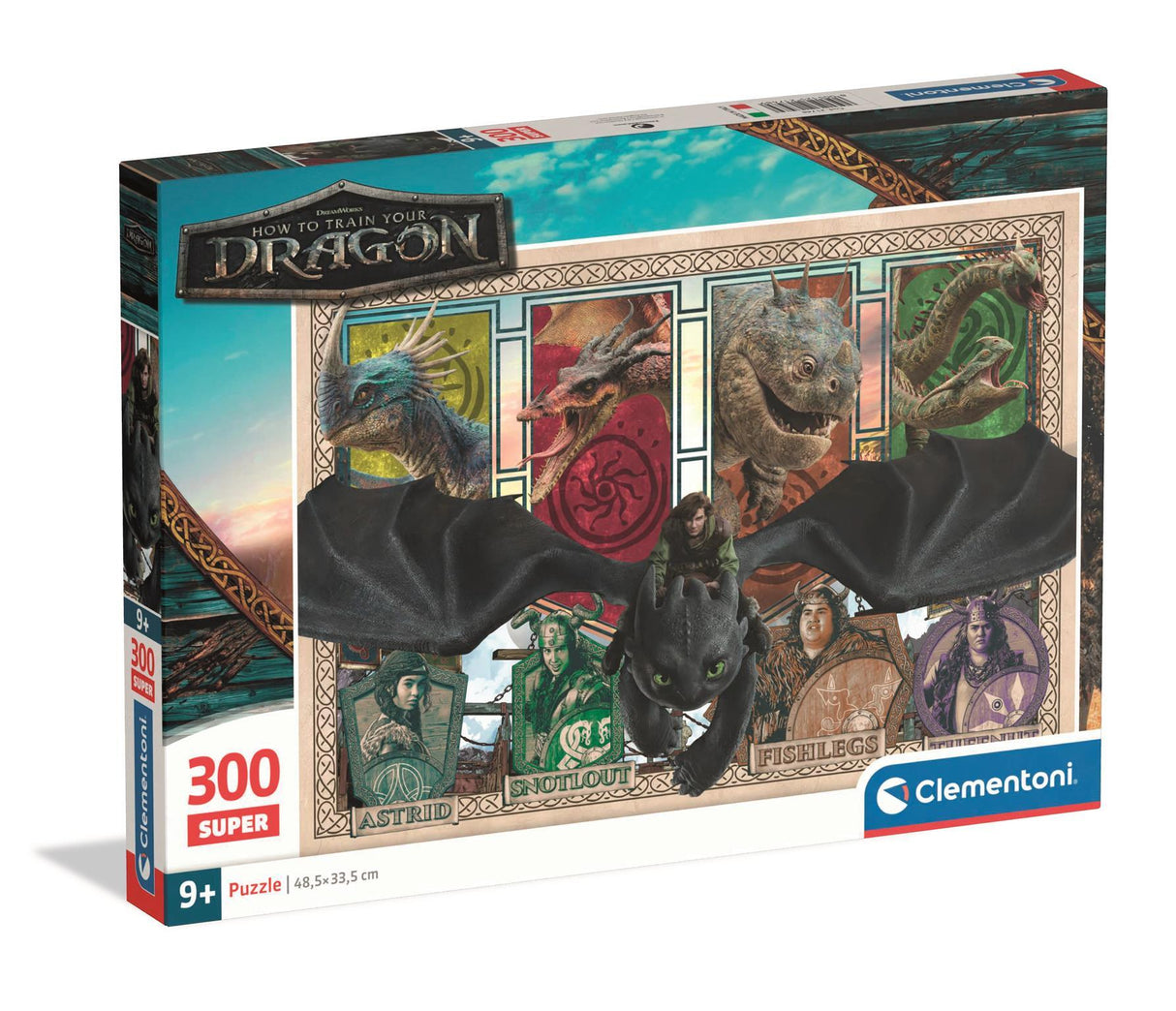 CLEMENTONI - 300 pieces Super - How to Train your Dragon