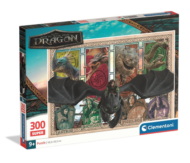 CLEMENTONI - 300 pieces Super - How to Train your Dragon