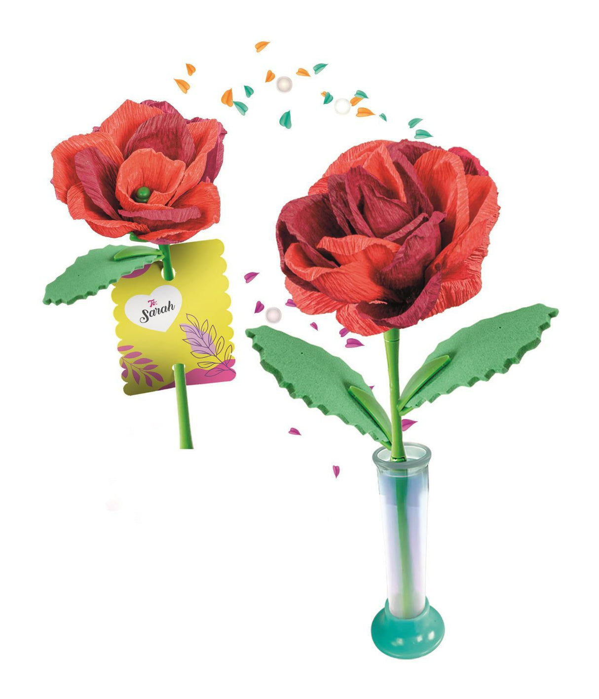 CLEMENTONI - Crée tes fleurs - Rose
