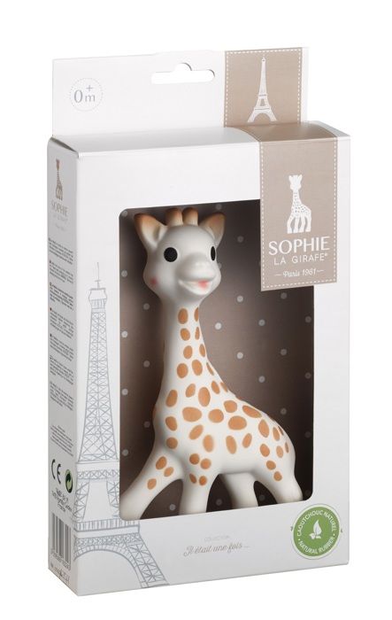 SOPHIE LA GIRAFE avec sa boîte cadeau