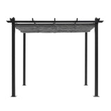 Pergola en aluminium CORDOBA - Gris - 3 x 3 m