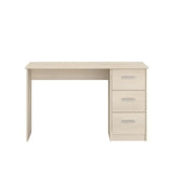 Bureau droit 3 tiroirs ESSENTIEL - Panneaux de particules - Décor Acacia clair - L 121 x P 55 x H 74 cm - PARISOT