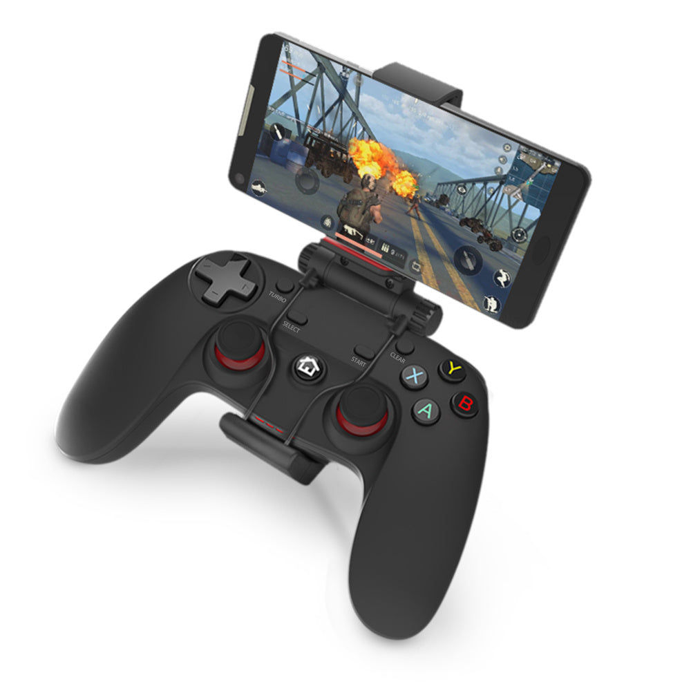 Manette Gaming sans fil Bluetooth / 2.4GHz / filaire Avec clip pour Smartphone C