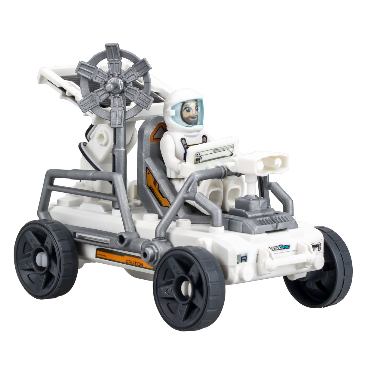 Véhicule a énergie solaire - ASTROPOD - 11cm - Motorisé - 20 pieces a construire