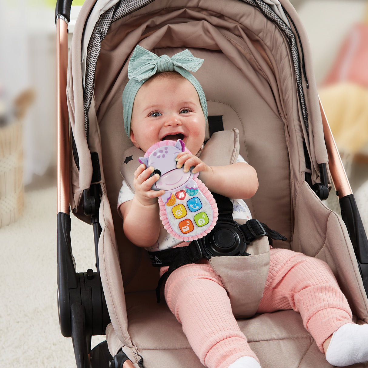 VTECH-ALLO BEBE TOUDOUX ROSE