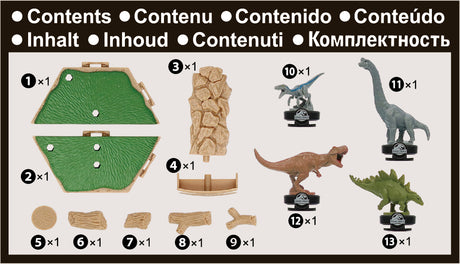 Jurassic World Island Quake - Balancing Game  - EPOCH Games - 7511