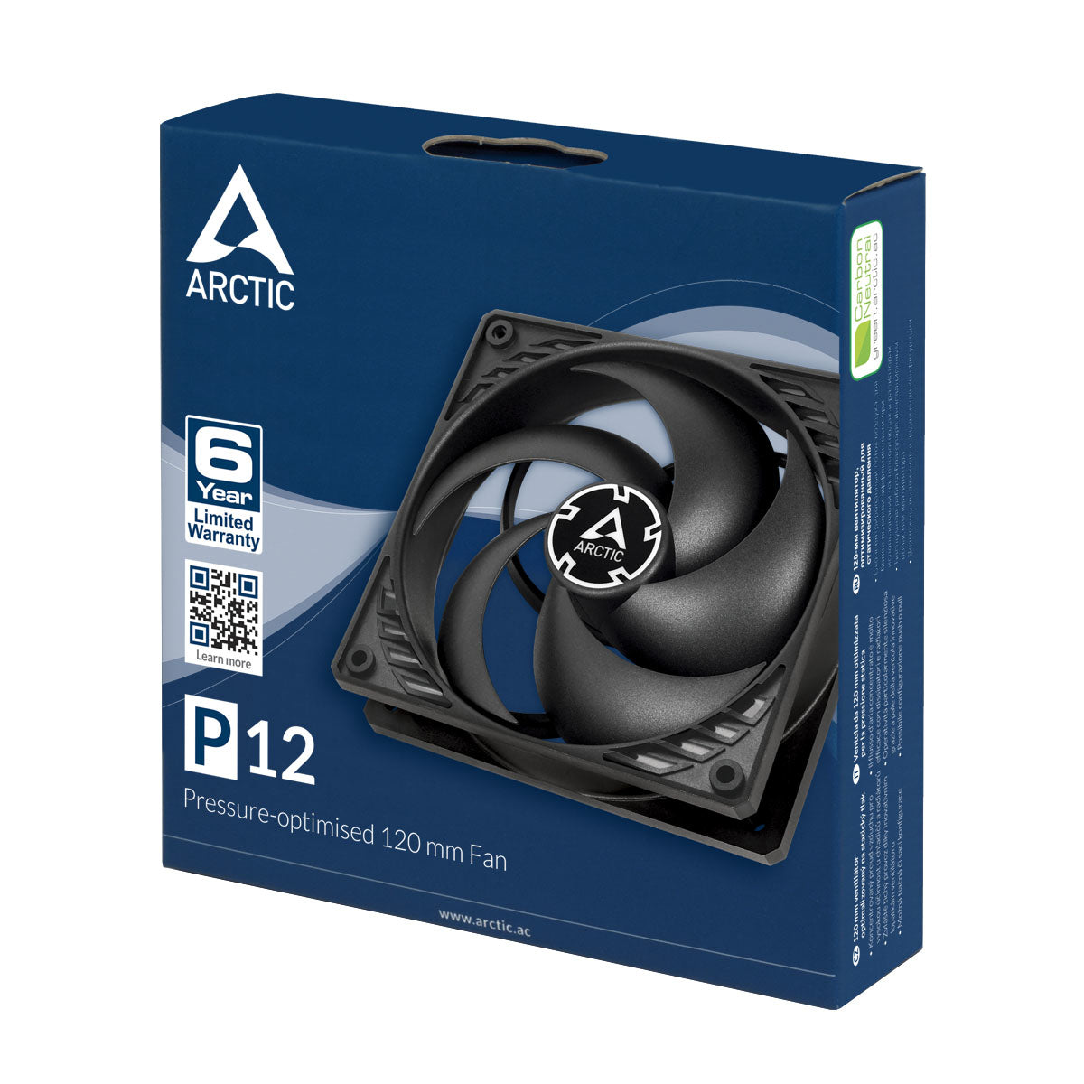 Ventilateur de boitier Arctic P12 - 12cm (Noir)