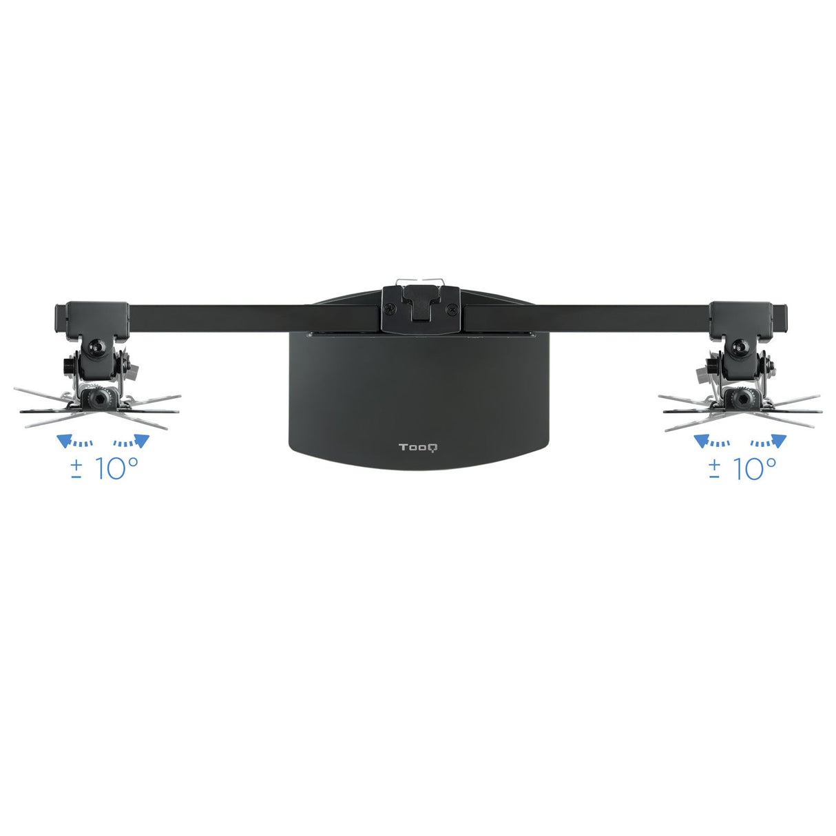 Support double-écran é poser Tooq DB1727TN 17"-27" (6kg max) (Noir)