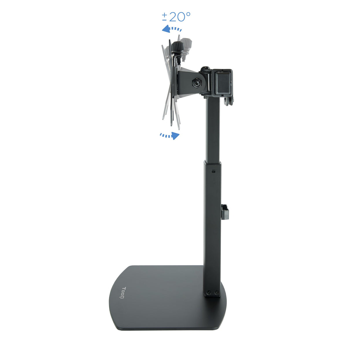 Support double-écran é poser Tooq DB1727TN 17"-27" (6kg max) (Noir)