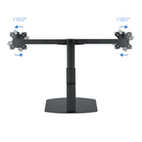 Support double-écran à poser Tooq DB1727TN 17"-27" (6kg max) (Noir)
