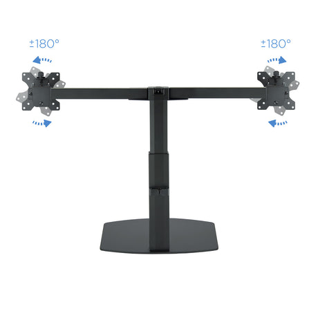 Support double-écran à poser Tooq DB1727TN 17"-27" (6kg max) (Noir)