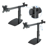 Support double-écran é poser Tooq DB1727TN 17"-27" (6kg max) (Noir)