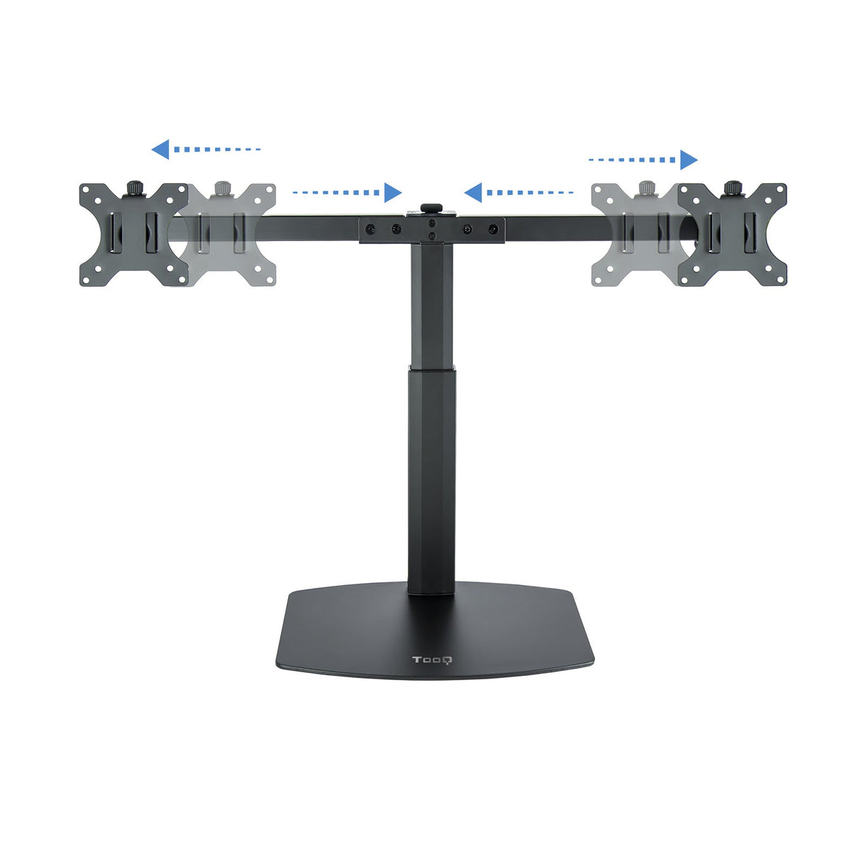 Support double-écran é poser Tooq DB1727TN 17"-27" (6kg max) (Noir)