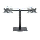 Support double-écran é poser Tooq DB1727TN 17"-27" (6kg max) (Noir)