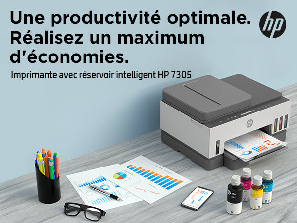 Imprimante Tout-en-un HP Smart Tank 7305 - Jet d'encre thermique - Couleur - A réservoir d'encre