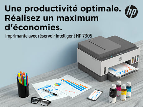 Imprimante Tout-en-un HP Smart Tank 7305 - Jet d'encre thermique - Couleur - A réservoir d'encre