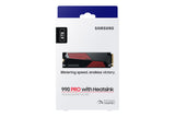 SAMSUNG - 990 PRO avec dissipateur- SSD Interne - 4 To - NVMe M.2 PCIe 4.0x4 - Vitesse lecture jusqu'a 7 450 Mo/s