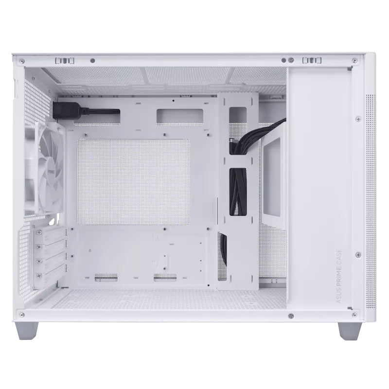 Boitier Mini Tour Micro ATX Asus Prime AP201 avec panneau vitré (Blanc)