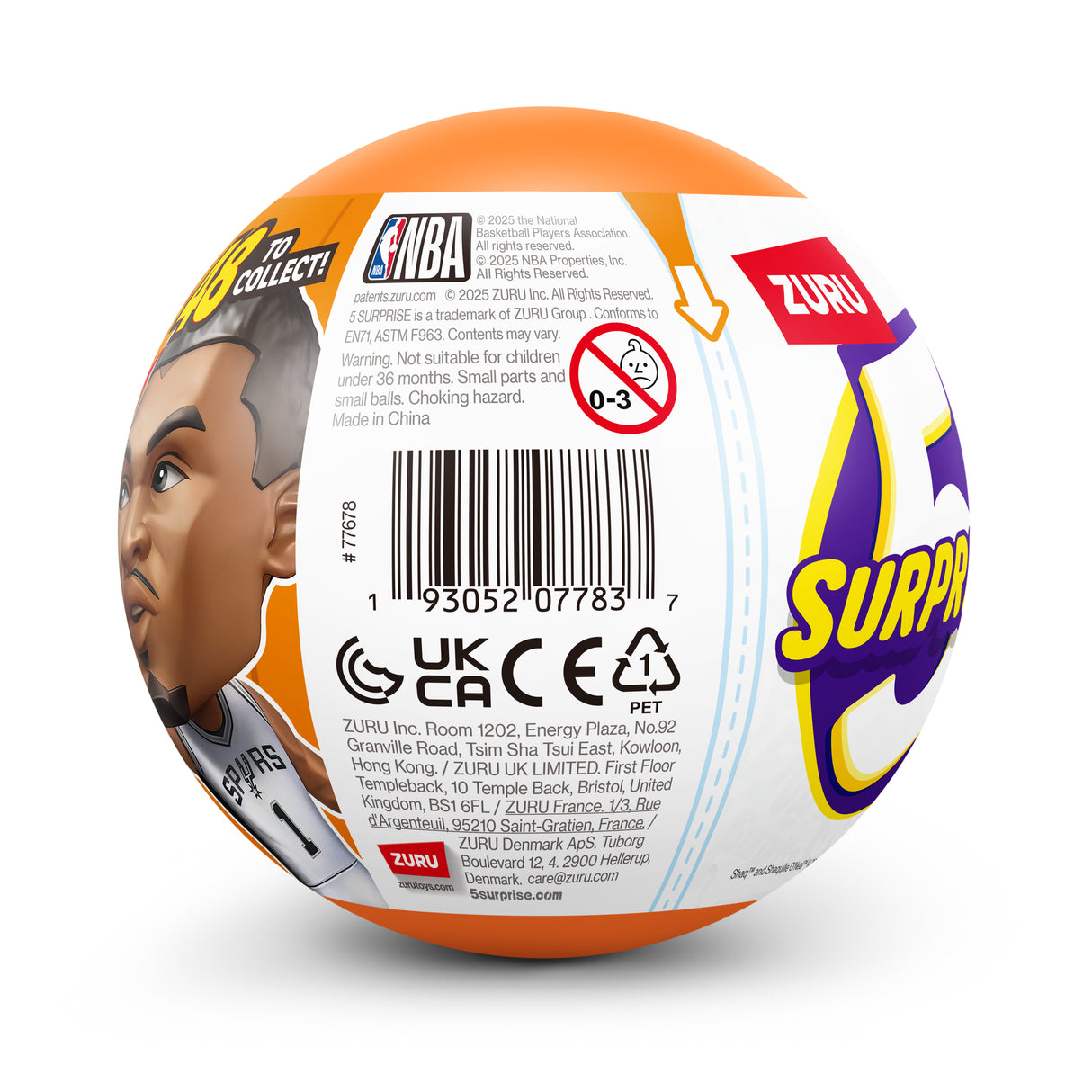 Capsule surprise - Figurine - ZURU - NBA Ballers S2 - Modele aléatoire - Des 3 ans