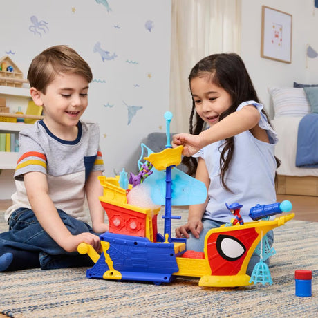 Bateau de pirates Spidey Bulles et toiles Water-Webs, Marvel Spidey et ses Amis Extraordinaires, des 4 ans