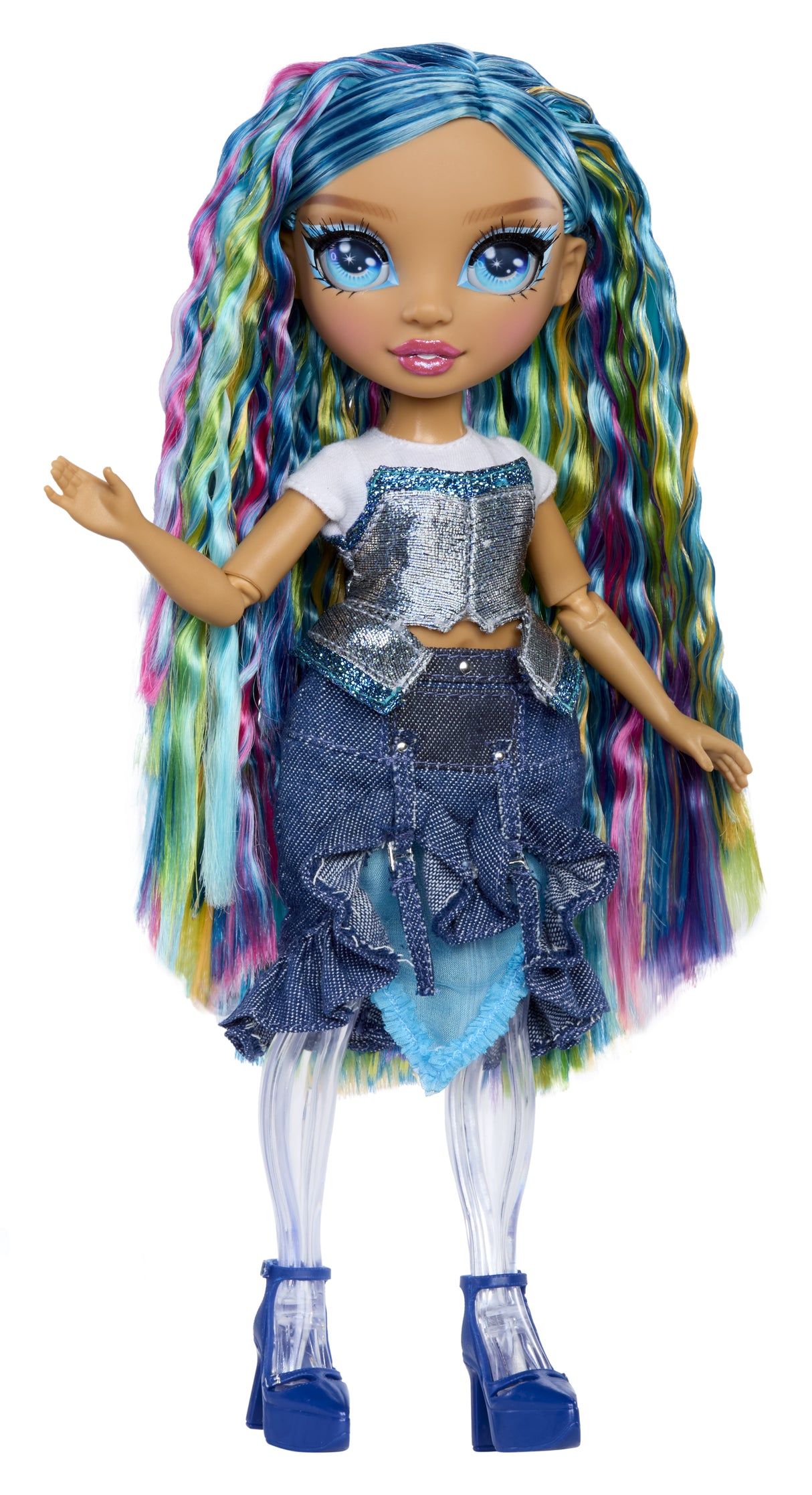 Rainbow High Rainbow Shimmers with Slime Fashion Doll - Skyler (blue)