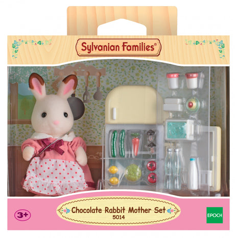 La maman Lapin Chocolat et réfrigérateur - Sylvanian Families - 5014