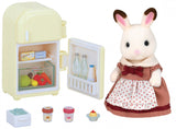 La maman Lapin Chocolat et réfrigérateur - Sylvanian Families - 5014