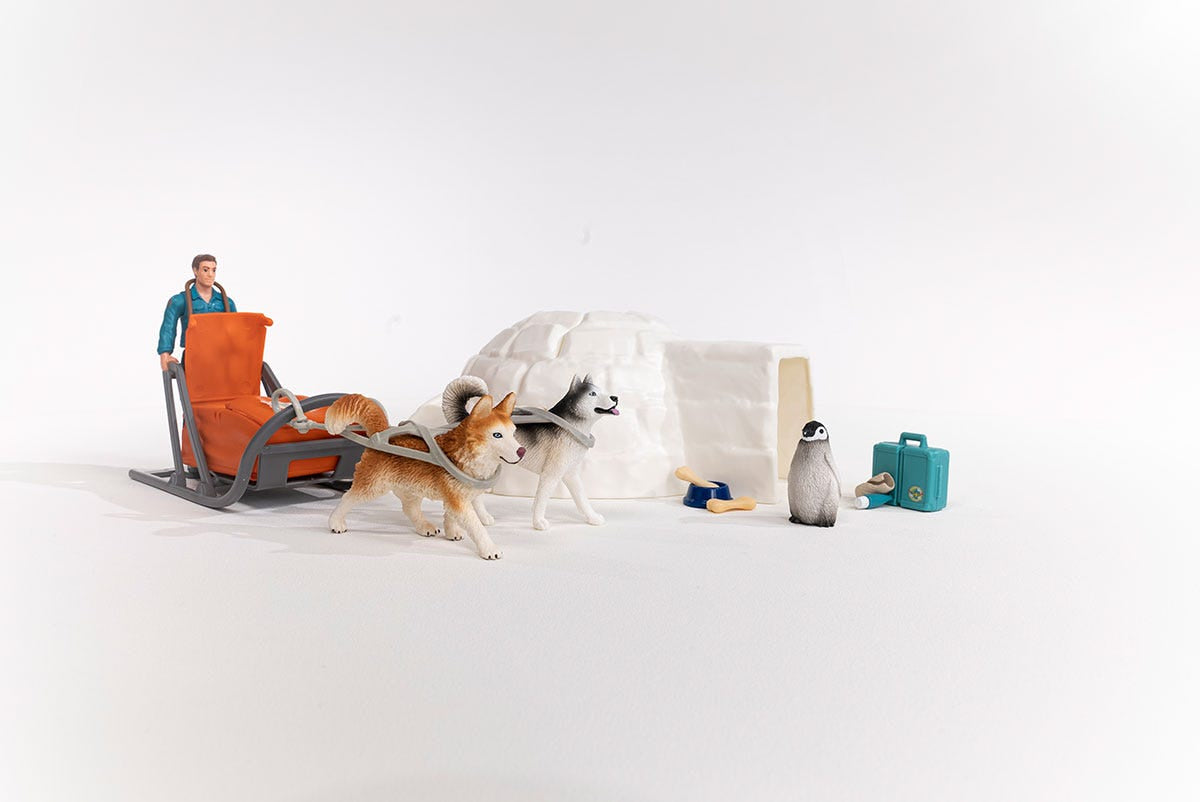 Coffret Expédition en Antarctique, figurines animaux sauvages, Schleich 42558 Wild Life, Pour enfant des 3 ans