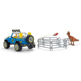 Coffret Voiture tout-terrain avec avant-poste Dino, jouet dinosaure pour enfants, des 4 ans, Schleich 41464 DINOSAURS