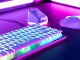 Clavier gaming optique et mécanique filaire Turtle Beach - Vulcan II Mini - Blanc