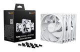 Lot de 3 Ventilateurs de boitier be quiet! Pure Wings 3 PWM Reverse - 12cm (Blanc)