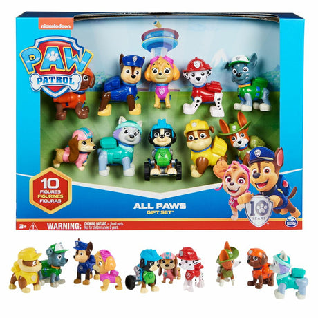 Coffret 10 figurines Pat' Patrouille 10eme anniversaire - PAW PATROL
