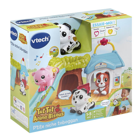 VTECH - TUT TUT ANIMO BISOUS - PTITE NICHE TOBOGGAN (+ COOKIE CHIEN GENTIL) - Multicolore