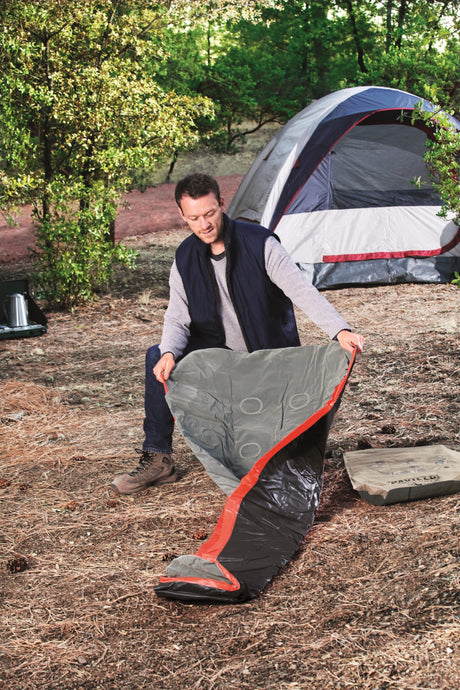 BESTWAY Matelas gonflable camping Pavillo - 1 place Roll & Relax - 188 x 99 x 22 cm - Avec sac de gonflage