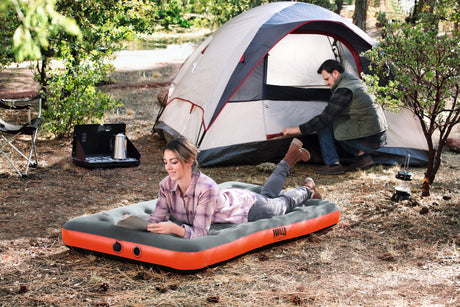 BESTWAY Matelas gonflable camping Pavillo - 1 place Roll & Relax - 188 x 99 x 22 cm - Avec sac de gonflage