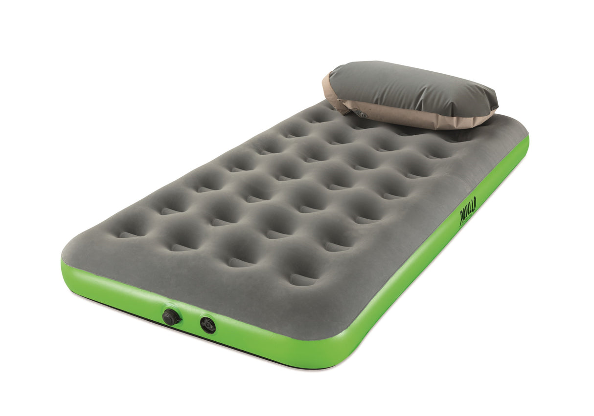 BESTWAY Matelas gonflable camping Pavillo - 1 place Roll & Relax - 188 x 99 x 22 cm - Avec sac de gonflage