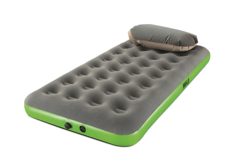 BESTWAY Matelas gonflable camping Pavillo - 1 place Roll & Relax - 188 x 99 x 22 cm - Avec sac de gonflage