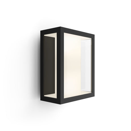 Applique murale - PHILIPS HUE - Impress - Lumiere blanche et colorée - Noir - Large - IP44