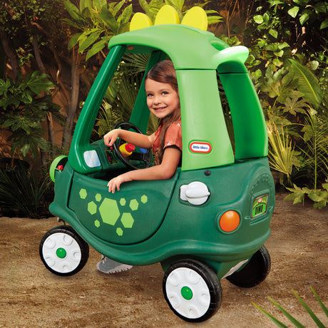 Cozy Coupe - Little Tikes - Dinosaure - Portes, Klaxon et Plancher a retirer - Des 18 mois