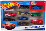 Hot Wheels - Coffret De 10 Véhicules - Coffret Petites Voitures - 3 ans et + 54886
