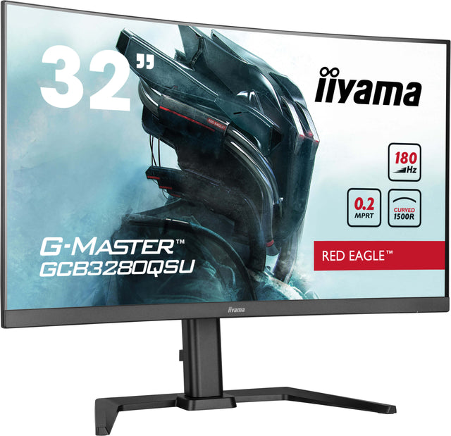 Ecran PC Gamer Incurvé - IIYAMA - 32 - QHD - 180Hz - Dalle VA - 0,2ms - Ajustable en hauteur - GCB3280QSU-B2