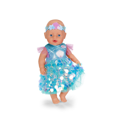 Robe sirene pour poupon - BABY BORN - Accessoire vendu sans le poupon - Taille 43 cm - Des 3 ans