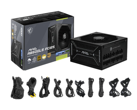 Alimentation ATX MSI Mag A850GLS PCIe5 - 850W (Noir)
