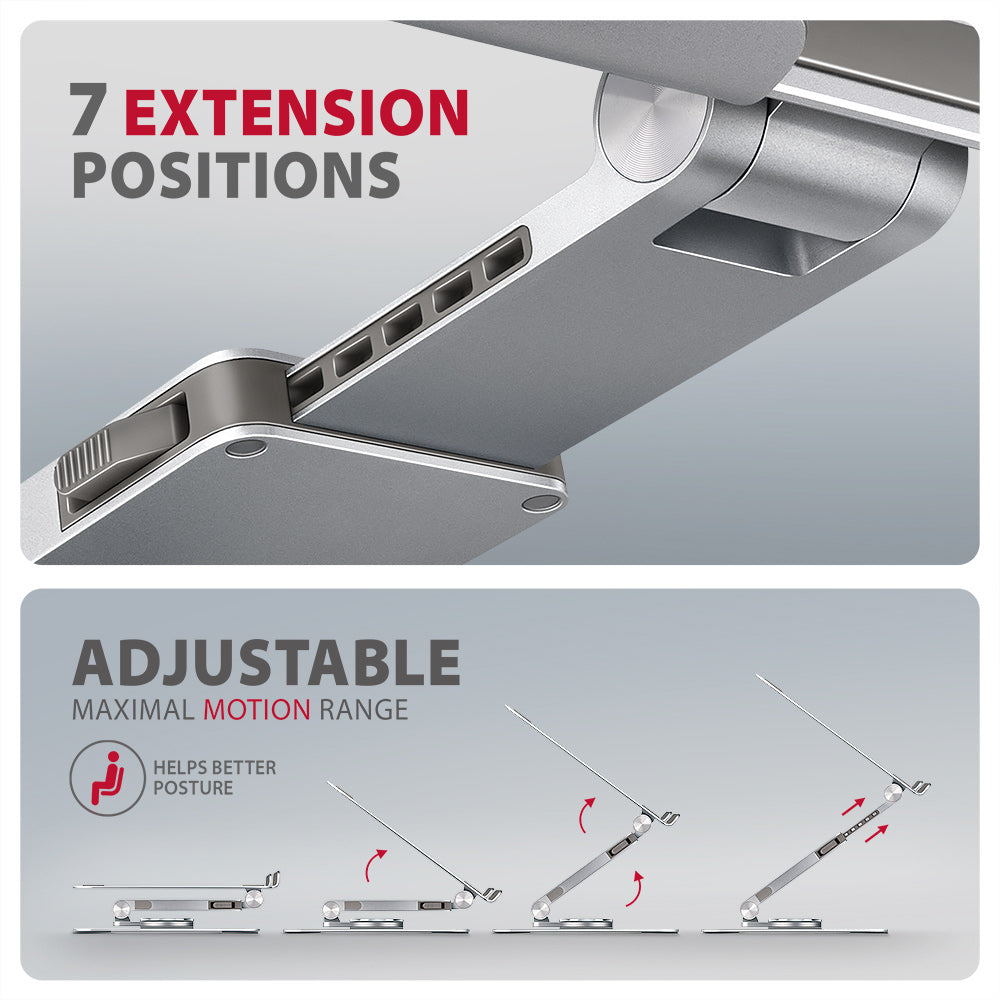 Support / rïÂ¿Â½hausseur Axagon STND-LR pour ordinateur portable