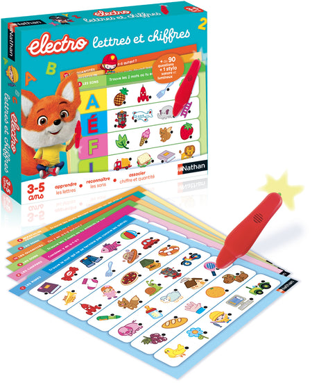 Jeu éducatif électronique - NATHAN - Electro Lettres et Chiffres - Pour enfants de 3 ans et plus - Multicolore