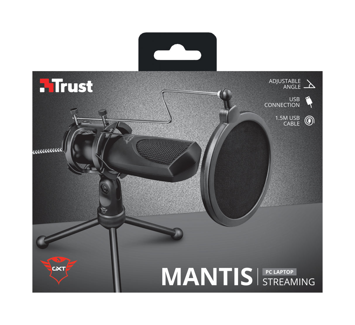 Microphone Trust GXT 232 Mantis Streaming avec trépied