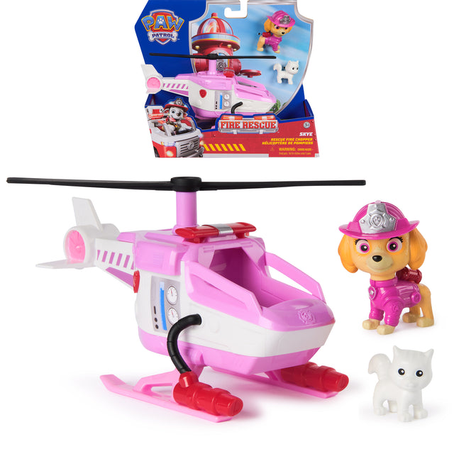 Figurine Stella - Véhicules + 2 chaton - des 3 ans - Fire Rescue - La Pat'Patrouille