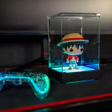 Vitrine LED Display Box pour figurine - KONIX - Compatible Funko Pop / Banpresto Qposket - Éclairage RVB - Câble USB